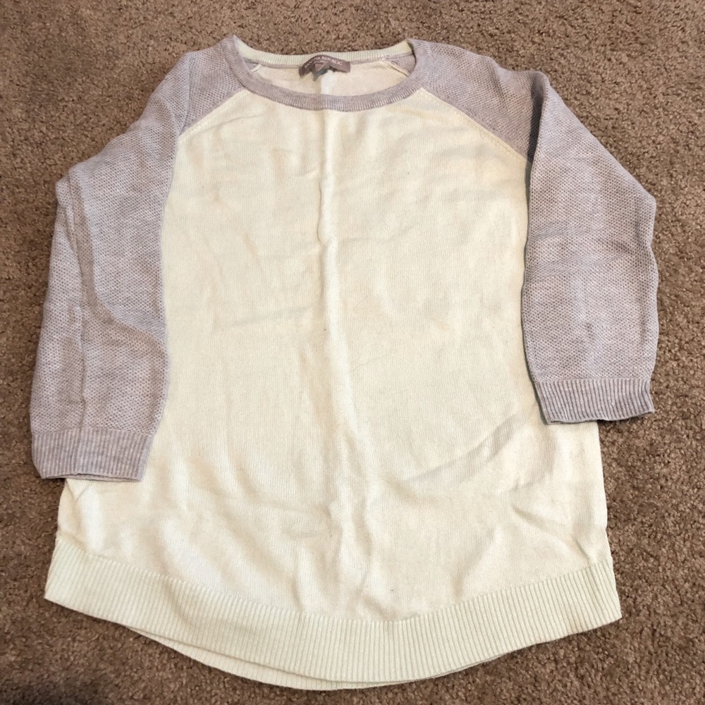 Two-tone Mint Green & Gray Sweater